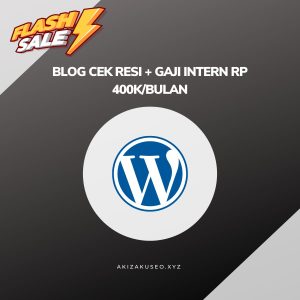 Blog Cek Resi + Gaji Intern Rp 400K/bulan